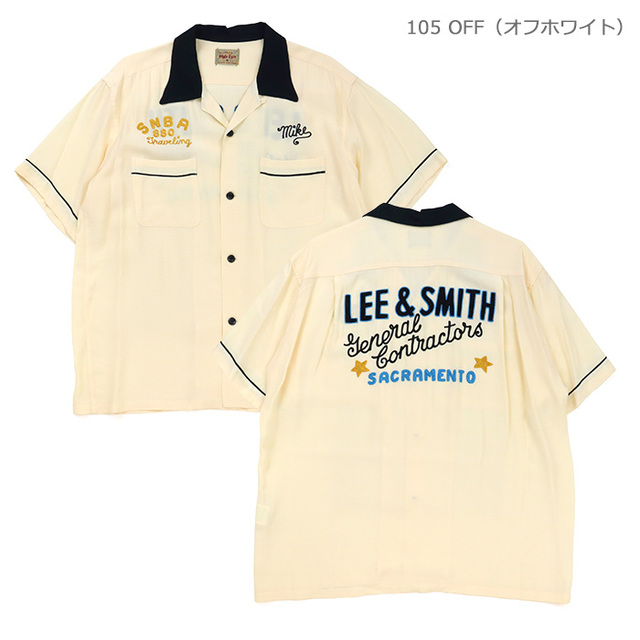 STYLE EYES スタイルアイズ シャツ RAYON BOWLING SHIRT LEE & SMITH レーヨン ボウリングシャツ リー・アンド・スミス SE39663