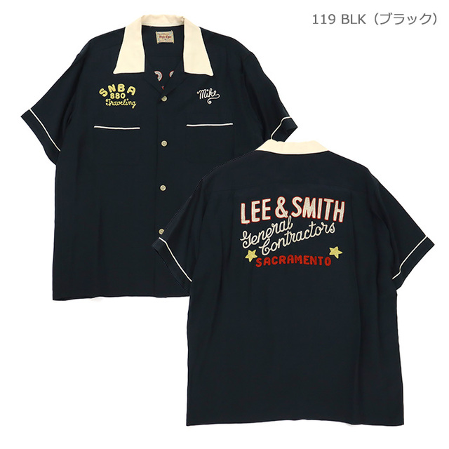 STYLE EYES スタイルアイズ シャツ RAYON BOWLING SHIRT LEE & SMITH レーヨン ボウリングシャツ リー・アンド・スミス SE39663
