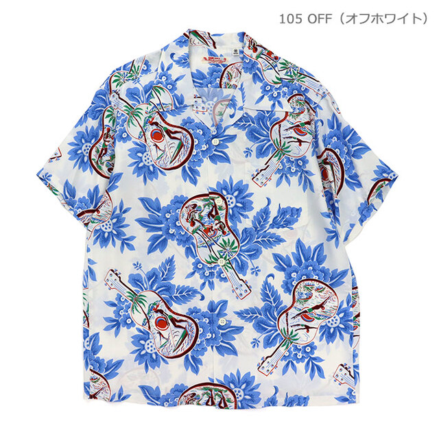SUN SURF サンサーフ シャツ RAYON HAWAIIAN SHIRT UKULELE MELODY レーヨン ハワイアンシャツ ウクレレ・メロディ SS39613