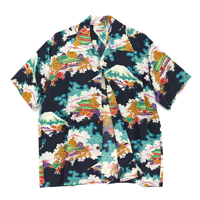 SUN SURF サンサーフ レーヨン ハワイアンシャツ エインシェント