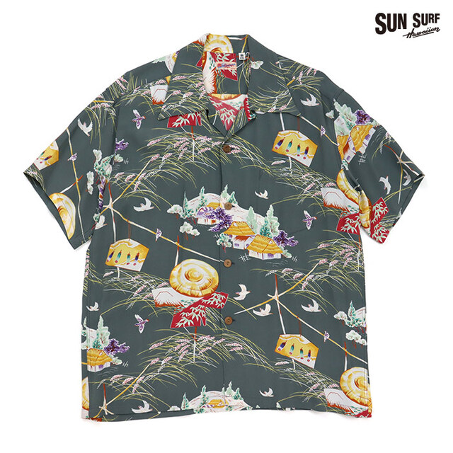 SUN SURF サンサーフ シャツ RAYON HAWAIIAN SHIRT SCARECROW レーヨン ハワイアンシャツ スケアクロウ SS39623