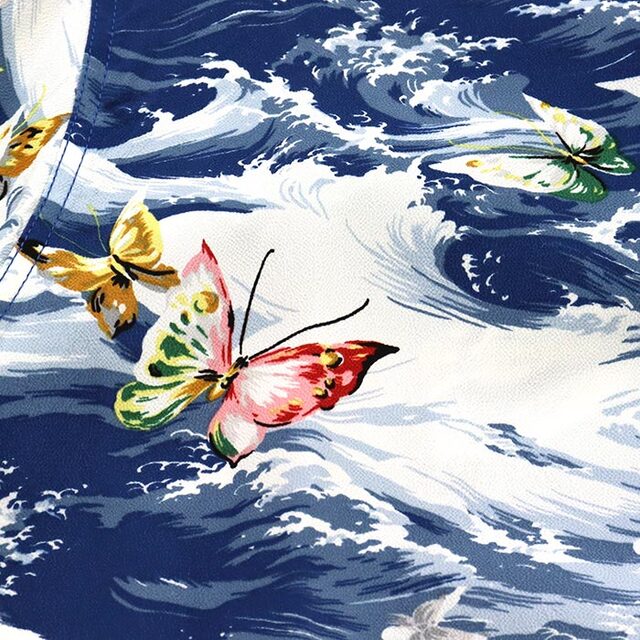 SUN SURF サンサーフ レーヨン ハワイアンシャツ バタフライ
