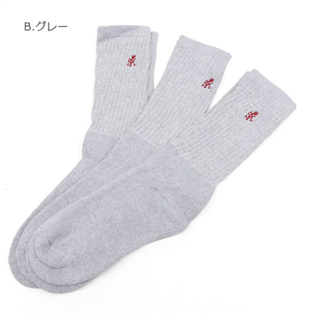 Gramicci グラミチ MIU EMB SOCKS LONG ロングソックス 25-27cm