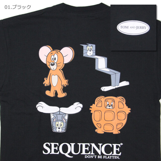 シーケンス トムとジェリー ファニー アート ロンt 長袖tシャツ T