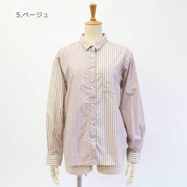 toujoursensemble,トゥジュールアンサンブル,ストライプシャツ,TJ1145