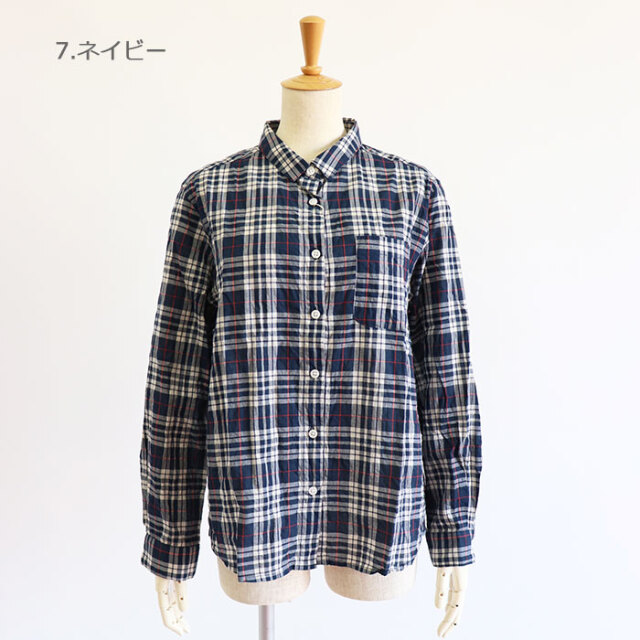 toujours ensemble,トゥジュールアンサンブル,チェックシャツ,TJ1151