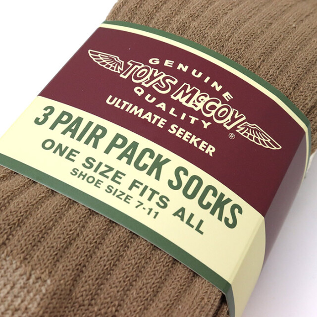 TOYS McCOY トイズマッコイ TMA2518 3-PACK BOOTS SOCKS 3パック