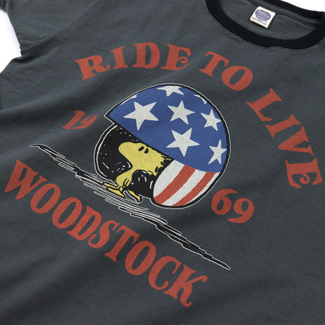 TOYS McCOY ウッドストック 1969 Tシャツ L TOYS McCOY トイズマッコイ Tシャツ SNOOPY TEE WOODSTOCK 69