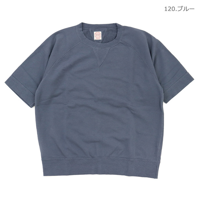TOYS McCOY トイズマッコイ スウェット TOYS McCOY SPORTS WEAR SHORT SLEEVE SWEAT トイズマッコイ・スポーツウェア ショートスリーブ スウェット TMC2612/120.ブルー