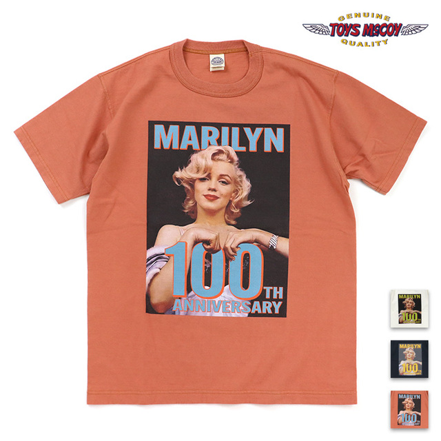 TOYS McCOY トイズマッコイ Tシャツ MARILYN MONROE TEE 100TH ANNIVERSARY マリリン・モンローTシャツ 生誕100周年記念 TMC2619