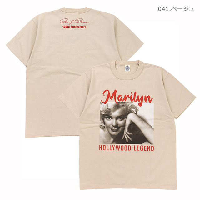 TOYS McCOY トイズマッコイ Tシャツ MARILYN MONROE TEE HOLLYWOOD LEGEND マリリン・モンローTシャツ ハリウッド・レジェンド TMC2620