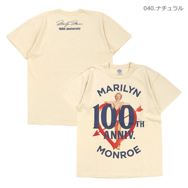 TOYS McCOY トイズマッコイ Tシャツ MARILYN MONROE TEE ARROW SHOT HEART マリリン・モンローTシャツ アロー・ショット・ハート TMC2621