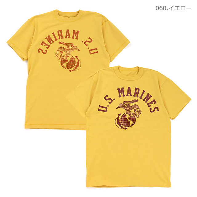 ■TOYS McCOY トイズマッコイ Tシャツ 19 NY 76 TEE U.S.MARINES タクシードライバーTシャツ U.S.マリーンズ TMC2624/060.イエロー