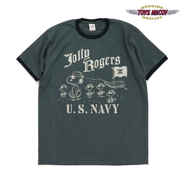 TOYS McCOY トイズマッコイ Tシャツ JOHNNY RINGER PEANUTS TEE  SNOOPY JOLLY ROGERS ジョニーリンガー ピーナッツTシャツ スヌーピー ジョリー・ロジャース TMC2630