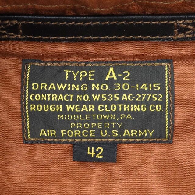 TOYS McCOY トイズマッコイ TMJ2517 TYPE A-2 ROUGH WEAR CLOTHING CO