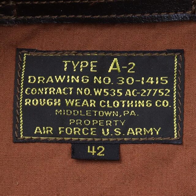 TOYS McCOY トイズマッコイ TMJ2526 TYPE A-2 ROUGH WEAR CLOTHING CO.