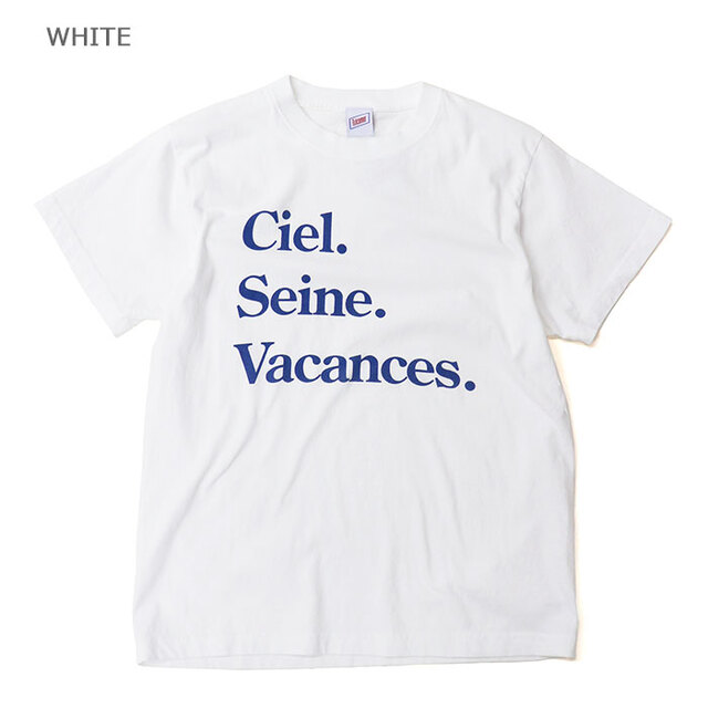 Tricomer トリコメル Tシャツ レディース Ciel.Seine.Vacances. プリントTシャツ TRC-VTG-261016/WHITE