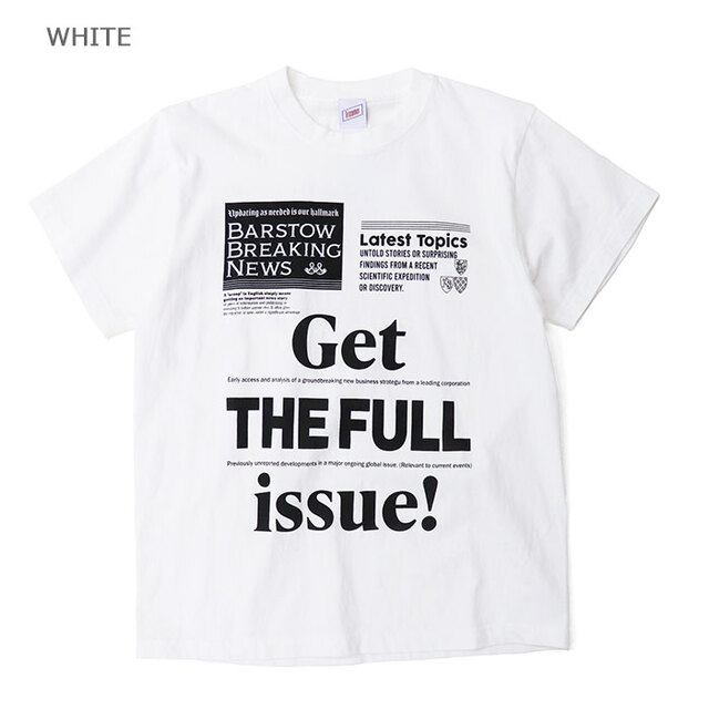 Tricomer トリコメル Tシャツ レディース Get THE FULL issue! プリントTシャツ TRC-VTG-261017/WHITE
