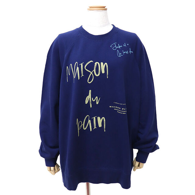 TRICOMER トリコメル スウェット レディース MAISON DE PAIN/OS SWEAT オーバーサイズプリントスウェット TRC-000-263021