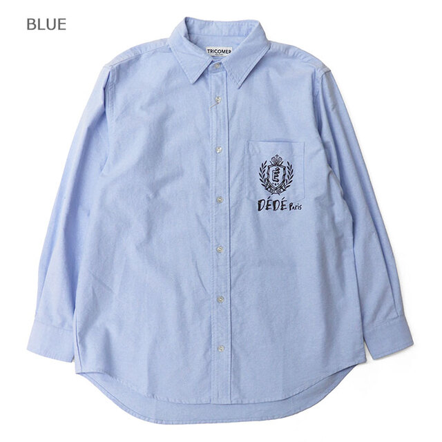 TRICOMER トリコメル シャツ レディース DEDE PARIS/REG SHIRT OX プリントシャツ オックスフォード TRC-000-263024