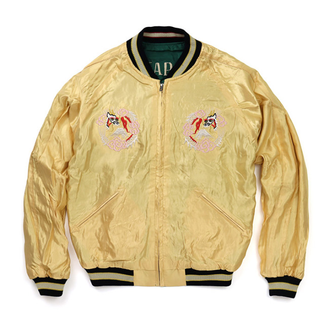 スカジャン　50s スーベニアジャケット　中綿あり60s 東洋 テーラー東洋 / Mid 1950s Style Acetate Souvenir Jacket