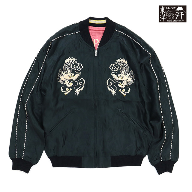 TAILOR TOYO テーラー東洋 ジャケット Mid 1950s Style Acetate Souvenir Jacket WHITE DRAGON × TIGER HEAD 1950年代中期スタイル アセテート スーベニアジャケット ホワイト・ドラゴン×タイガー・ヘッド TT15972-219