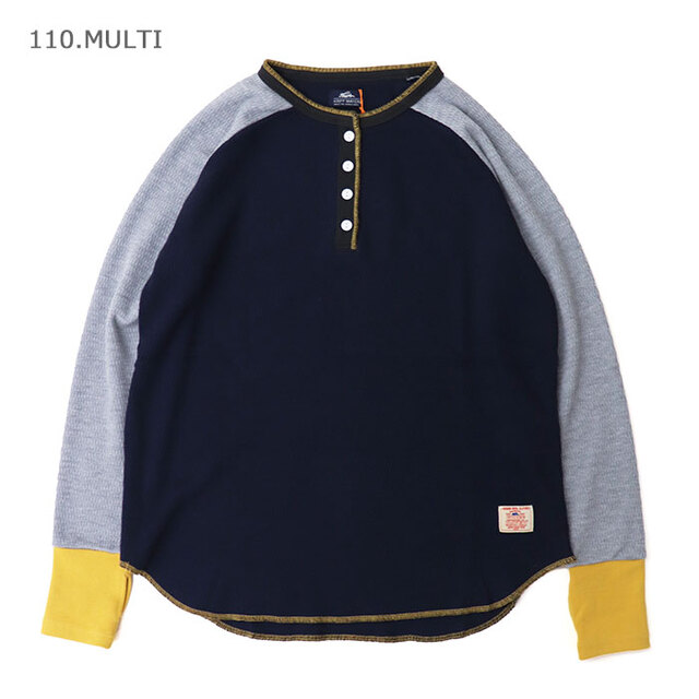 KRIFF MAYER クリフメイヤー レディース ハニカムワッフルバイカラーロンT W2517831/110.マルチカラー