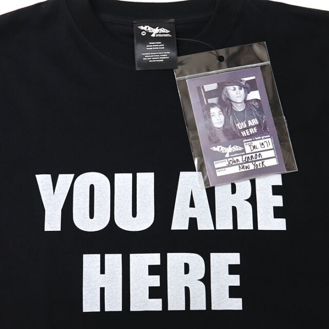 WORN FREE ウォーンフリー JOHN LENON You Are Here Tシャツ John Lennon T-Shirt. You Are Here Tee worn by John Lennon