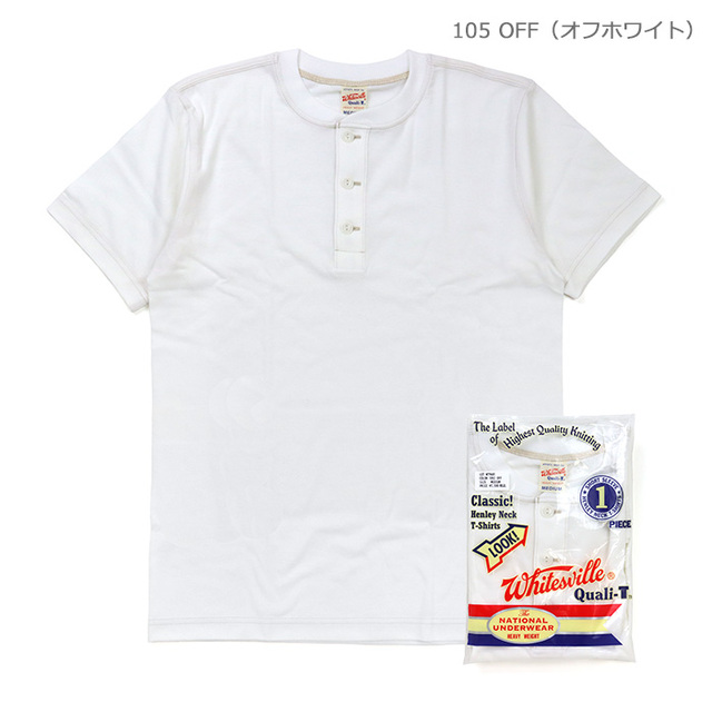 Whitesville ホワイツビル HENLEY NECK PACK T-SHIRT ヘンリーネック パックTシャツ WV79681