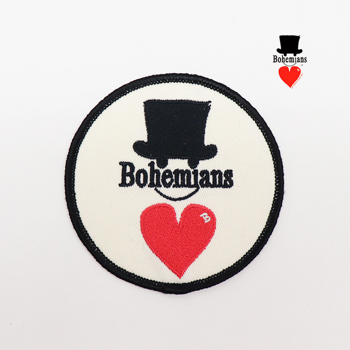 Bohemians ボヘミアンズ ラブ&ハット スマイルアイロンパッチ LOVE&HAT