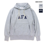 HOUSTON ヒューストン PRINT U.S COTTON RW HOODIE (AFA) プリント