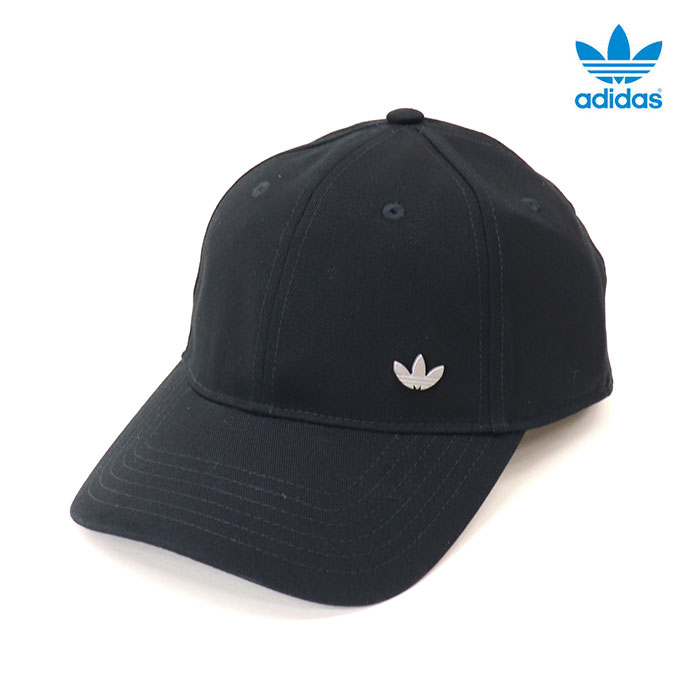 adidas Originals アディダス オリジナルス トーナルメタルトレフォイル付きデイリーアイコンキャップ ブラック ホワイト MLV60-KS4090