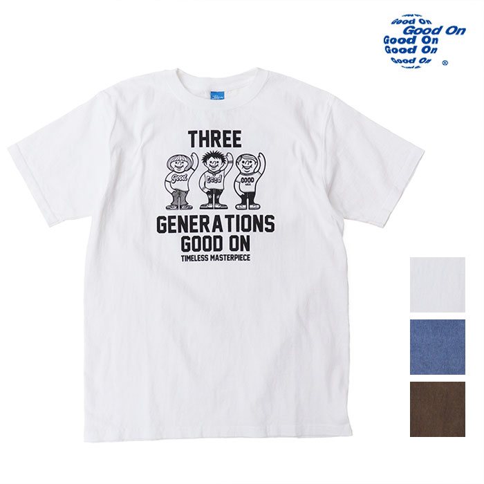 Good On グッドオン 半袖Tシャツ THREE GENERATION ショートスリーブＴシャツ OLSS1241P