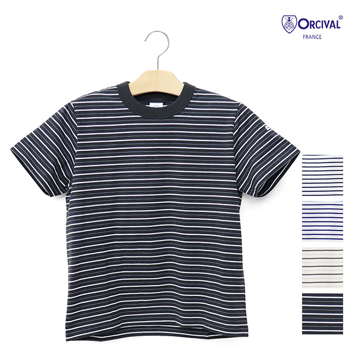 ORCIVAL オーシバル レディース コットン ストレッチ クルーネック半袖Tシャツ OR-C0415CCF