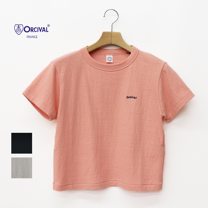 ORCIVAL オーシバル レディース 刺繍入り半袖Tシャツ WOMEN OR-C0418MIT