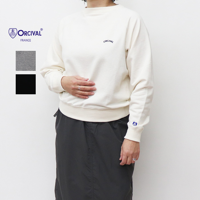 ORCIVAL オーシバル ラグランスリーブスウェット WOMEN OR-C0429MAZ