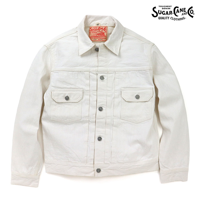 SUGAR CANE,シュガーケーン,Gジャン,ホワイトデニムジャケット,SC15720