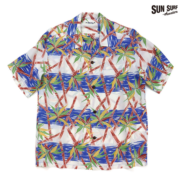 SUN SURF サンサーフ シャツ RAYON HAWAIIAN SHIRT BAMBOO GRASSLANDS レーヨン ハワイアンシャツ バンブー・グラスランズ SS39625