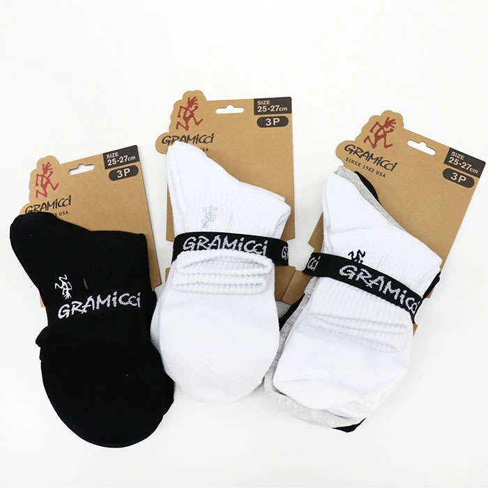 Gramicci グラミチ BASIC SHORT SOCKS ベーシックショートソックス 25-27cm SX-M03