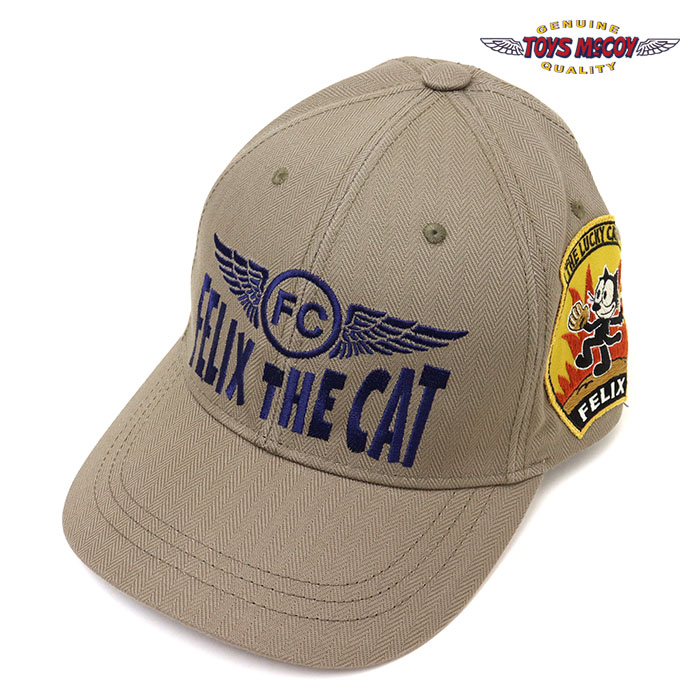 TOYS McCOY トイズマッコイ キャップ MILITARY COTTON HERRINGBONE CAP FELIX THE CAT ミリタリー コットンヘリンボーンキャップ フィリックス・ザ・キャット  TMA2601