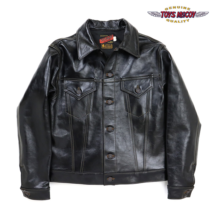 TOYS McCOY トイズマッコイ ジャケット TOYS McCOY LEATHERS TRUCKER JACKET GREASE トイズマッコイ・レザーズ トラッカージャケット グリース TMJ2610 030.ブラック