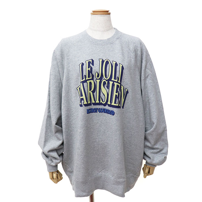 TRICOMER トリコメル スウェット レディース LE JOLI PARISIEN/OS SWEAT オーバーサイズプリントスウェット TRC-000-263020