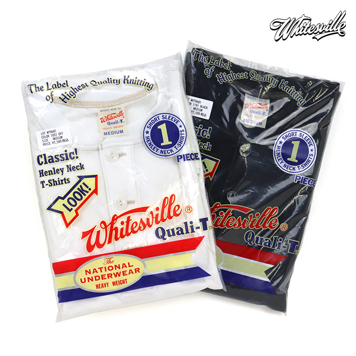 Whitesville ホワイツビル HENLEY NECK PACK T-SHIRT ヘンリーネック パックTシャツ WV79681