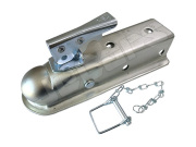 トレーラー ボールカプラー ヒッチカプラー ２インチ(約50.8mm)角フレーム用 牽引重量	3500LBS(1589kg) ２インチヒッチボール対応 チェーン付きカプラーロック付属 (23-09)