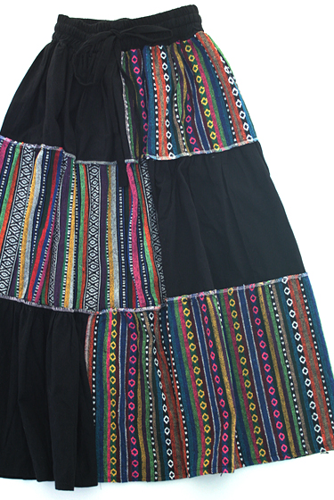 ゲリコットンパッチワークスカート