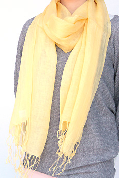 リネンストール（イエロー）