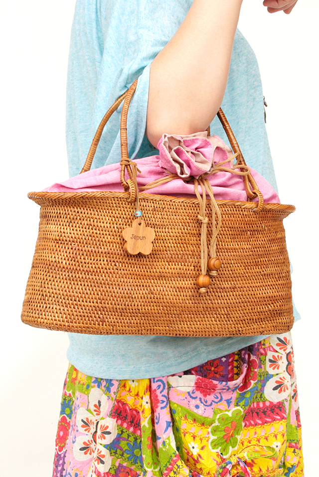 アタ製手提げかご形アタバッグ