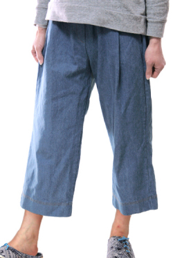 デニムガウチョパンツ