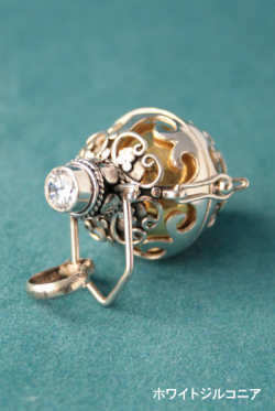 ガムランボール（アラベスク）ホワイトジルコニア