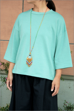 ミントグリーン　プルオーバートップス